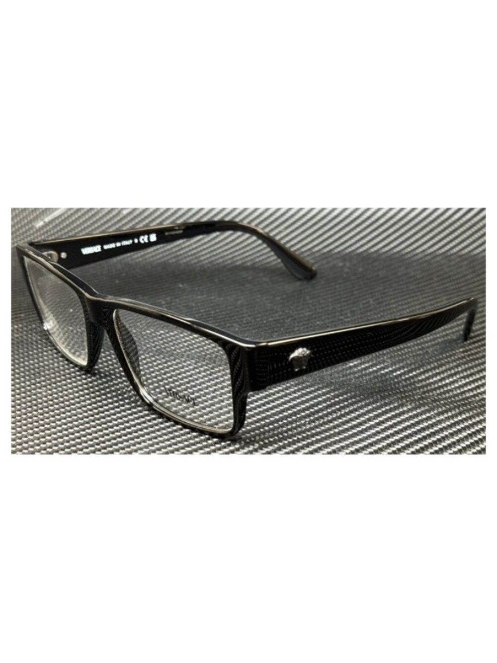 New Versace Men Black Eyeglasses 57-17-150